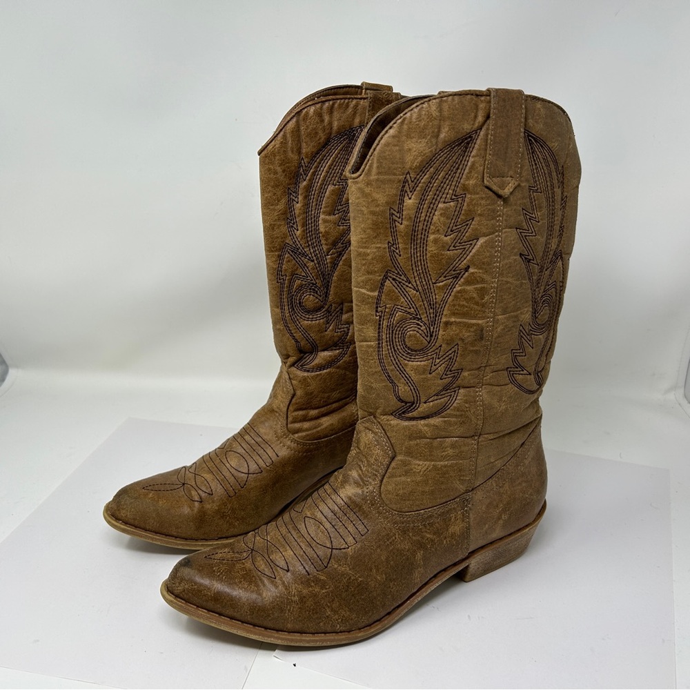 Coconuts Cowboy Boots faux leather soft
